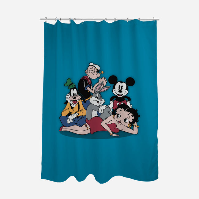 The Vintage Club-None-Polyester-Shower Curtain-Getsousa!