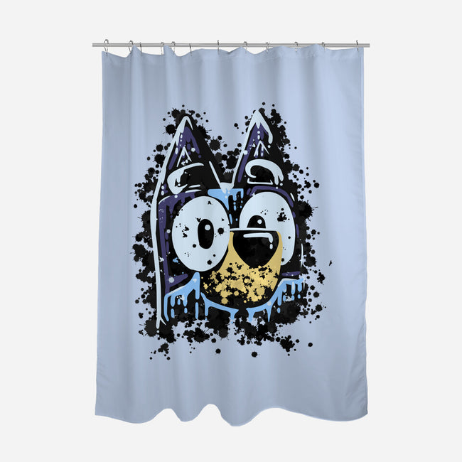 Dog Paint-None-Polyester-Shower Curtain-nickzzarto