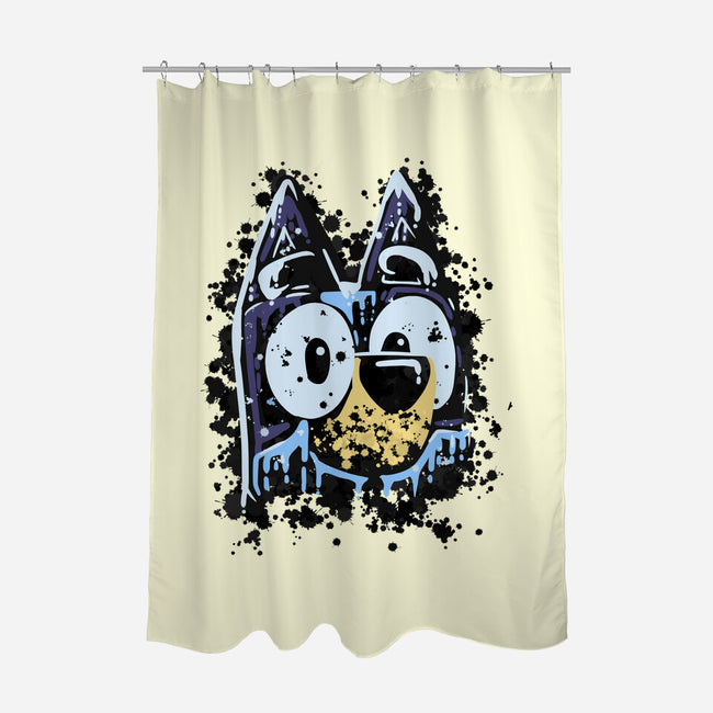 Dog Paint-None-Polyester-Shower Curtain-nickzzarto