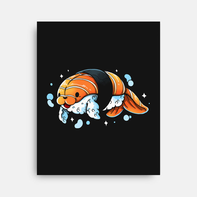Sushi Seal-None-Stretched-Canvas-Vallina84