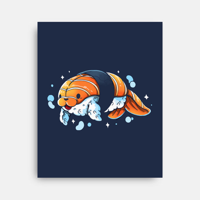 Sushi Seal-None-Stretched-Canvas-Vallina84