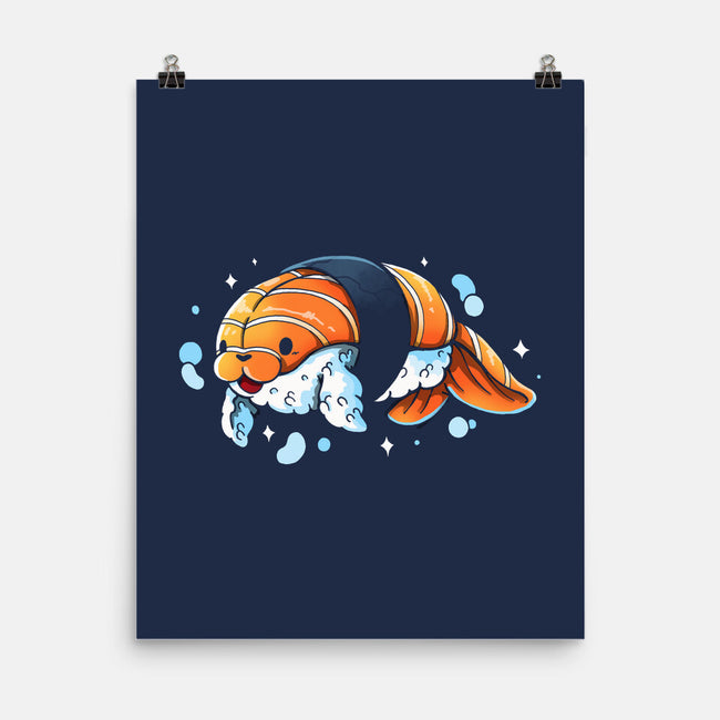 Sushi Seal-None-Matte-Poster-Vallina84