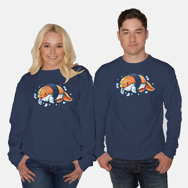 Sushi Seal-Unisex-Crew Neck-Sweatshirt-Vallina84