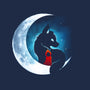 Red Wolf Moon-None-Memory Foam-Bath Mat-Vallina84