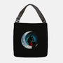 Red Wolf Moon-None-Adjustable Tote-Bag-Vallina84