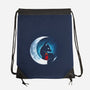 Red Wolf Moon-None-Drawstring-Bag-Vallina84