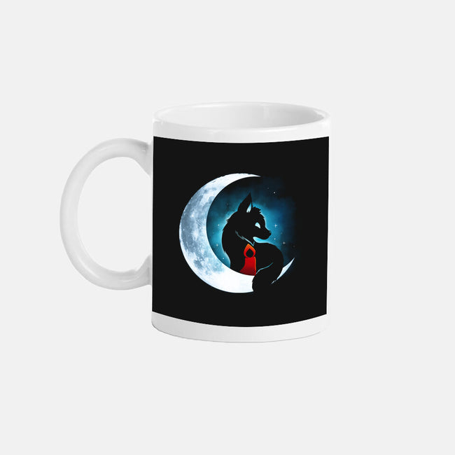 Red Wolf Moon-None-Mug-Drinkware-Vallina84