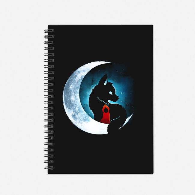 Red Wolf Moon-None-Dot Grid-Notebook-Vallina84