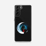 Red Wolf Moon-Samsung-Snap-Phone Case-Vallina84