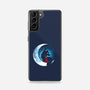 Red Wolf Moon-Samsung-Snap-Phone Case-Vallina84