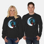 Red Wolf Moon-Unisex-Crew Neck-Sweatshirt-Vallina84