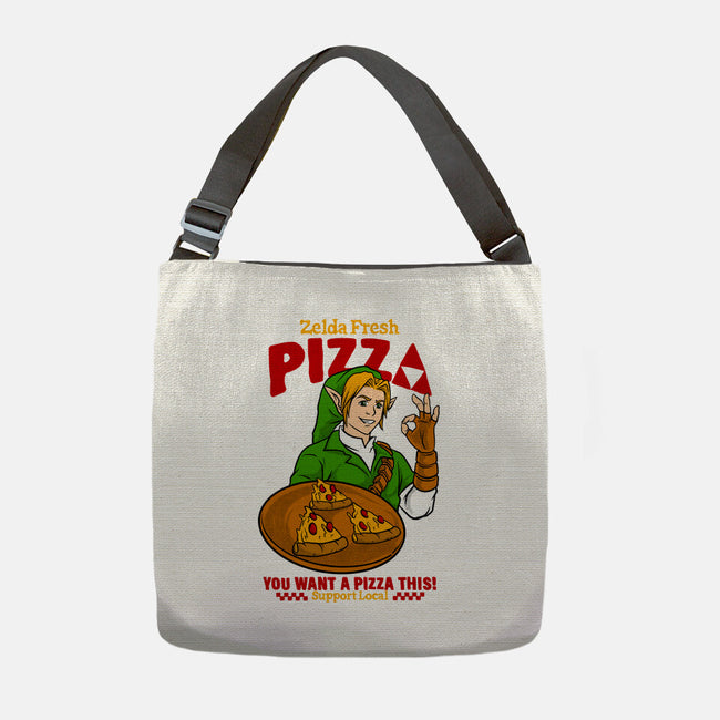 Fresh Pizza-None-Adjustable Tote-Bag-spoilerinc