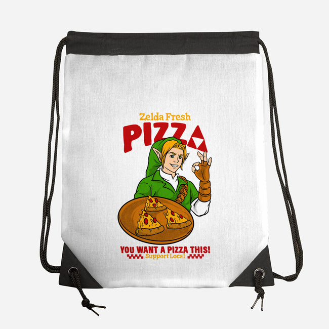 Fresh Pizza-None-Drawstring-Bag-spoilerinc