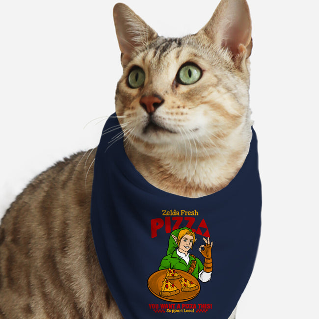 Fresh Pizza-Cat-Bandana-Pet Collar-spoilerinc