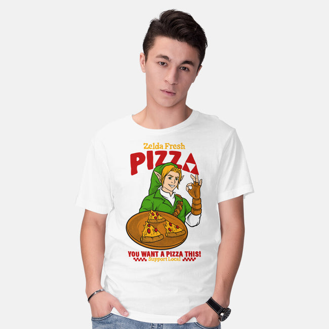 Fresh Pizza-Mens-Basic-Tee-spoilerinc