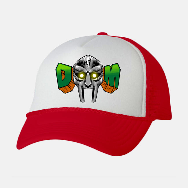 Doom Mask-Unisex-Trucker-Hat-spoilerinc