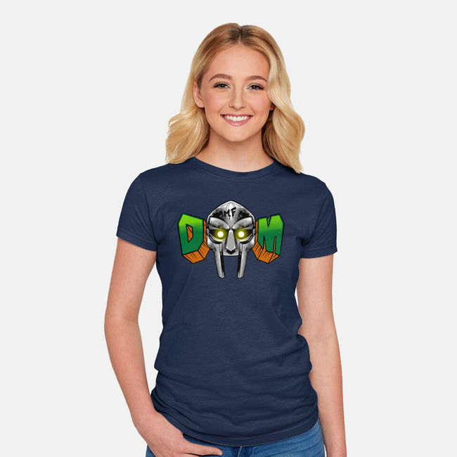 Doom Mask-Womens-Fitted-Tee-spoilerinc