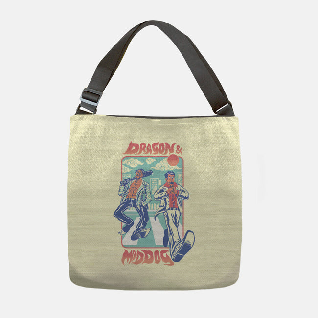 Dragon And Mad Dog-None-Adjustable Tote-Bag-Henrique Torres