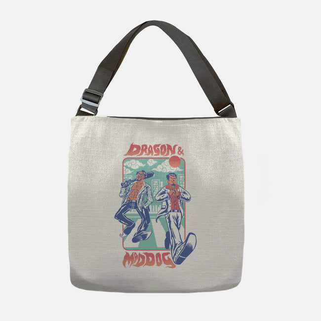 Dragon And Mad Dog-None-Adjustable Tote-Bag-Henrique Torres