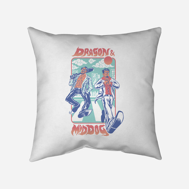 Dragon And Mad Dog-None-Non-Removable Cover w Insert-Throw Pillow-Henrique Torres