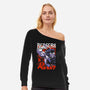 Black Swordsman Saga-Womens-Off Shoulder-Sweatshirt-Planet of Tees