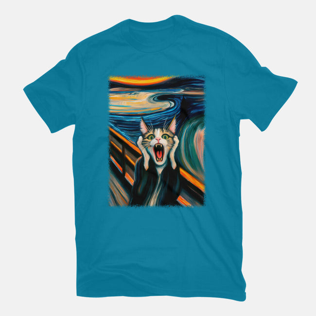 The Scream Of The Cat-Womens-Fitted-Tee-ALMIKO