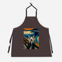 The Scream Of The Cat-Unisex-Kitchen-Apron-ALMIKO