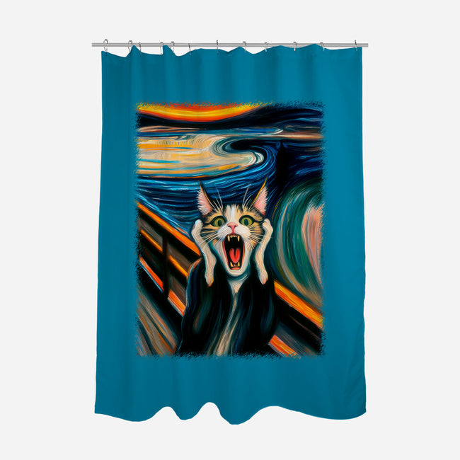 The Scream Of The Cat-None-Polyester-Shower Curtain-ALMIKO