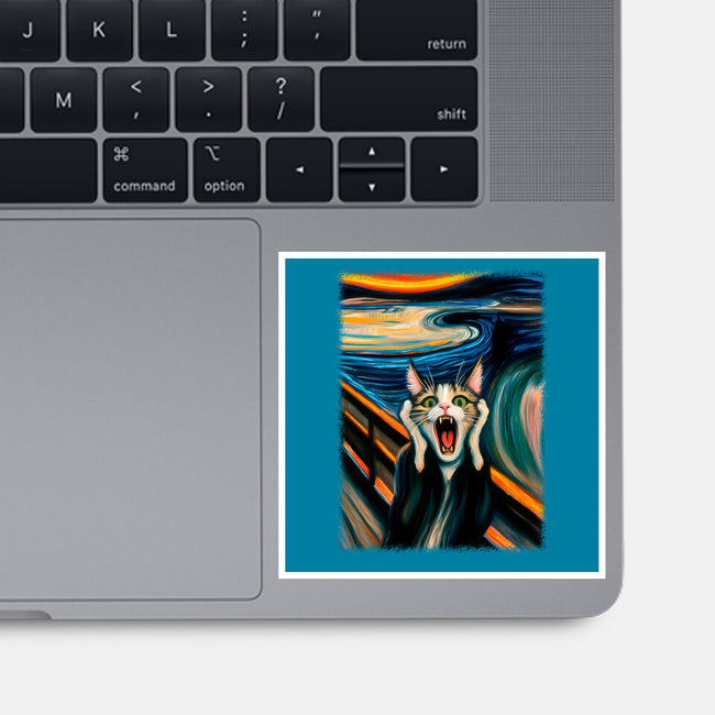 The Scream Of The Cat-None-Glossy-Sticker-ALMIKO