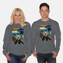 The Scream Of The Cat-Unisex-Crew Neck-Sweatshirt-ALMIKO