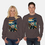 The Scream Of The Cat-Unisex-Crew Neck-Sweatshirt-ALMIKO