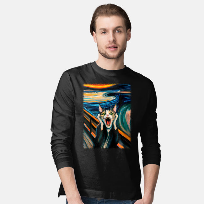 The Scream Of The Cat-Mens-Long Sleeved-Tee-ALMIKO