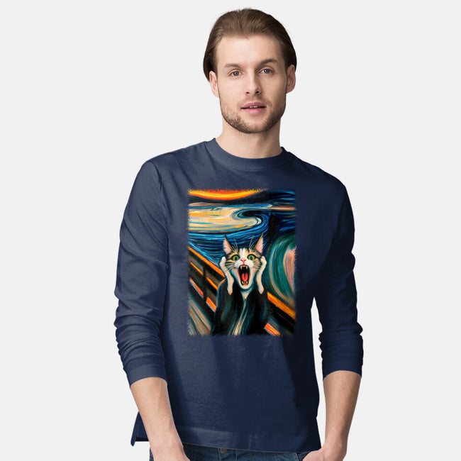 The Scream Of The Cat-Mens-Long Sleeved-Tee-ALMIKO