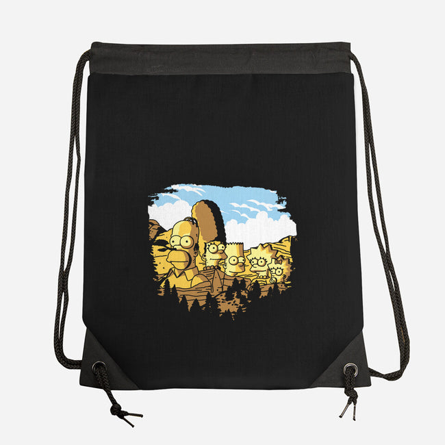 Mount Simpsons-None-Drawstring-Bag-dalethesk8er