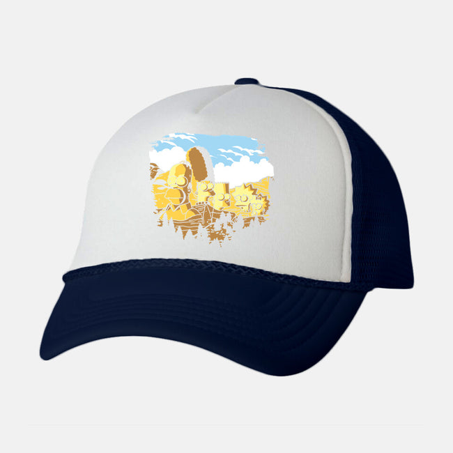 Mount Simpsons-Unisex-Trucker-Hat-dalethesk8er