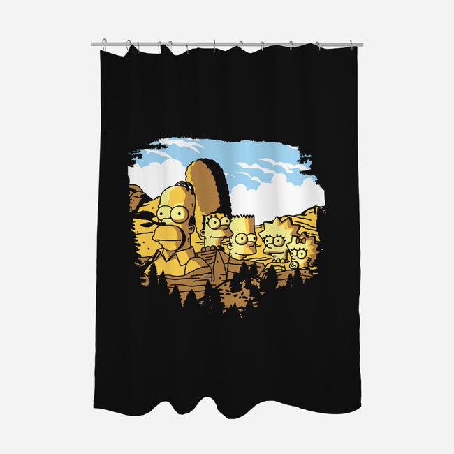 Mount Simpsons-None-Polyester-Shower Curtain-dalethesk8er