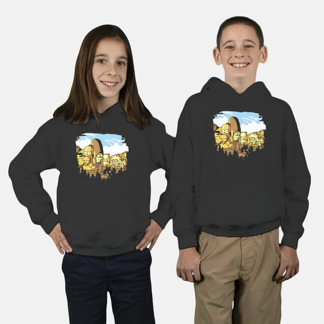 Mount Simpsons-Youth-Pullover-Sweatshirt-dalethesk8er