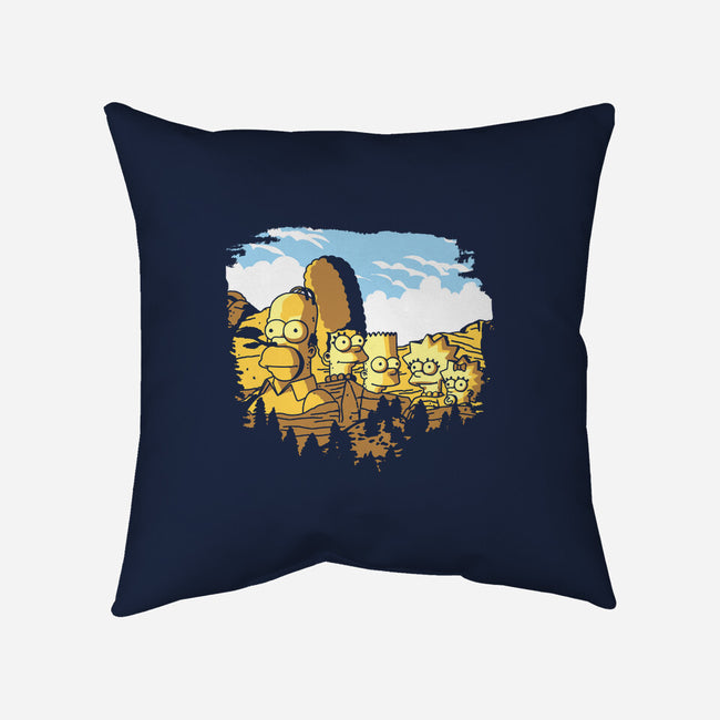 Mount Simpsons-None-Removable Cover-Throw Pillow-dalethesk8er