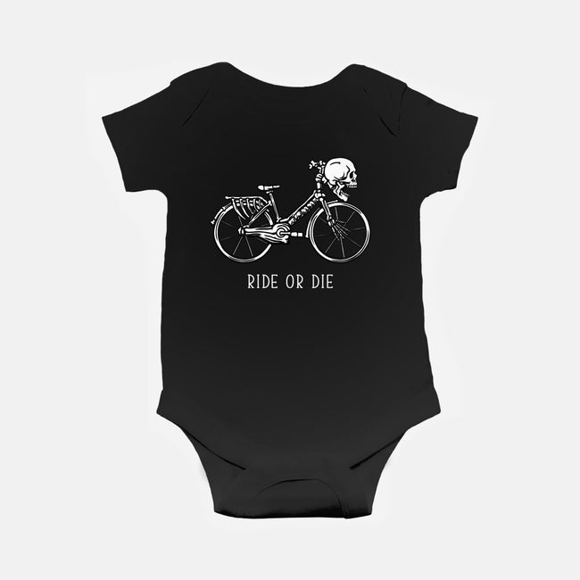 Bike Skeleton-Baby-Basic-Onesie-tobefonseca