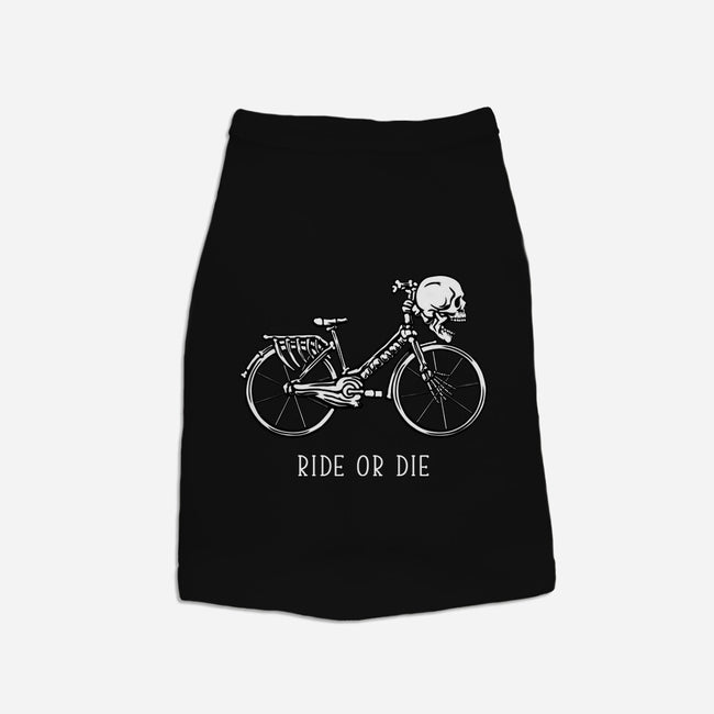 Bike Skeleton-Dog-Basic-Pet Tank-tobefonseca