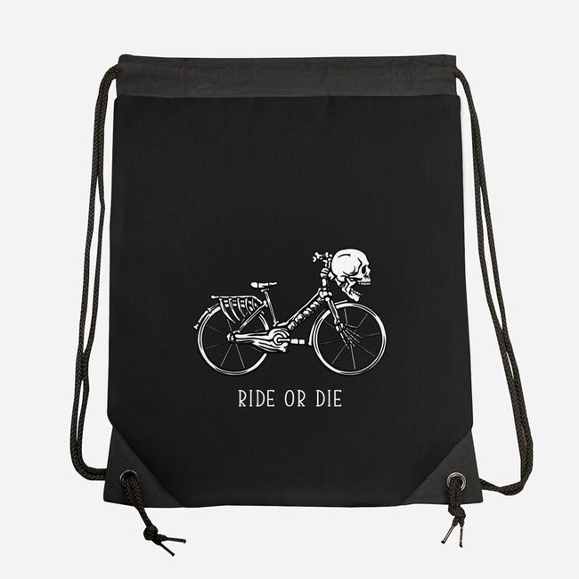 Bike Skeleton-None-Drawstring-Bag-tobefonseca