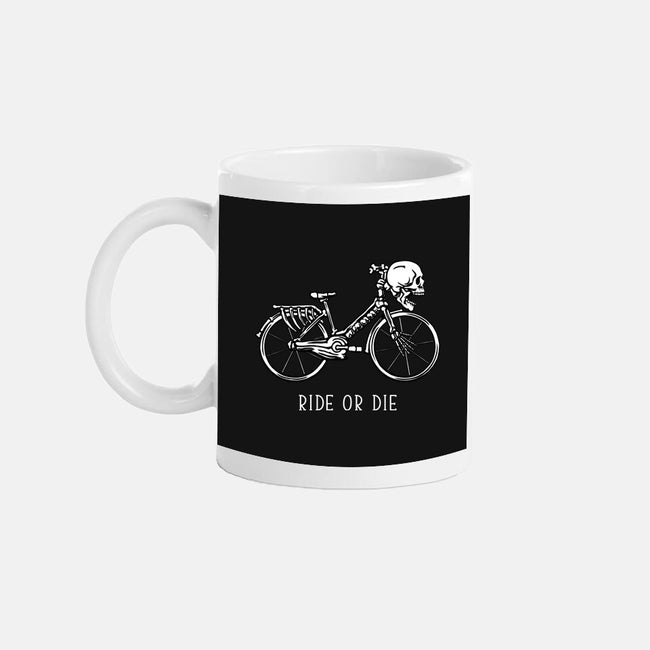 Bike Skeleton-None-Mug-Drinkware-tobefonseca