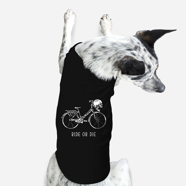 Bike Skeleton-Dog-Basic-Pet Tank-tobefonseca