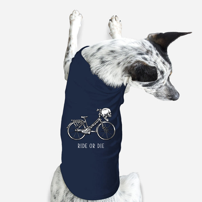 Bike Skeleton-Dog-Basic-Pet Tank-tobefonseca
