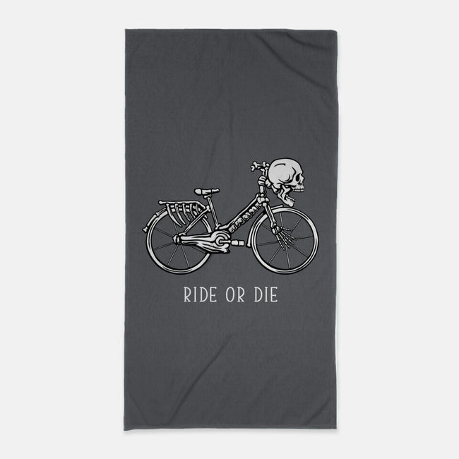 Bike Skeleton-None-Beach-Towel-tobefonseca