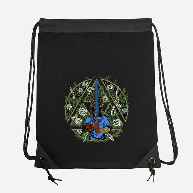 A Warrior In The Forest-None-Drawstring-Bag-rmatix