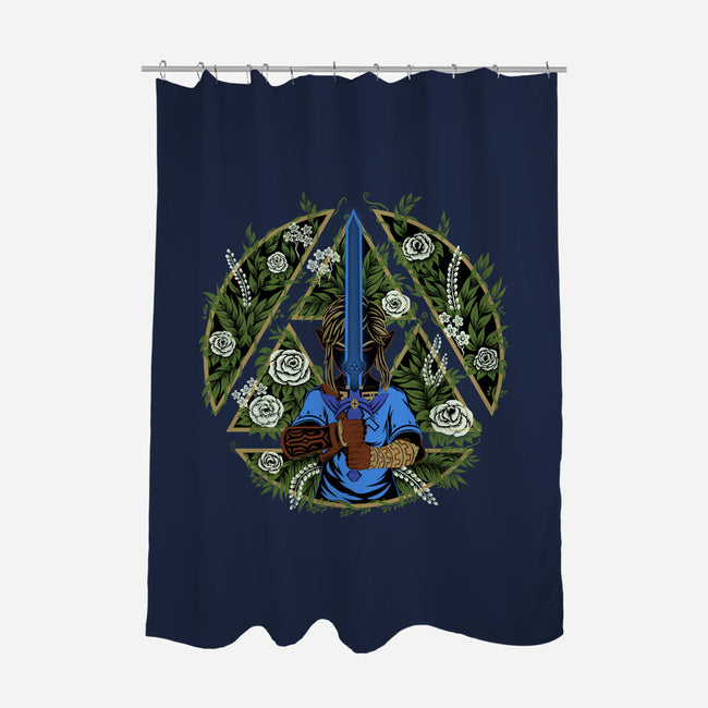 A Warrior In The Forest-None-Polyester-Shower Curtain-rmatix