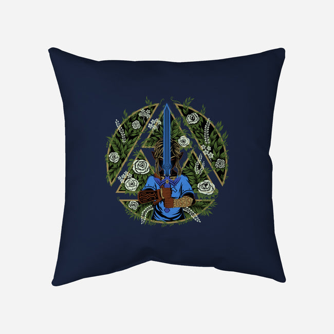 A Warrior In The Forest-None-Removable Cover-Throw Pillow-rmatix