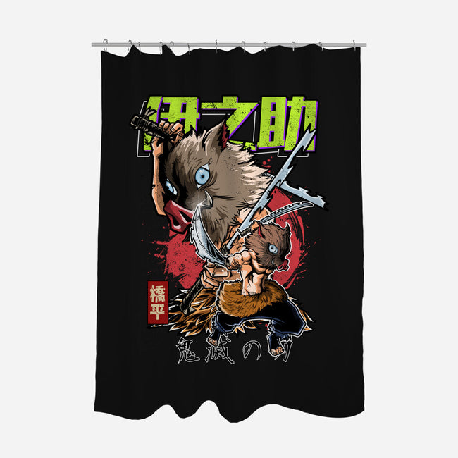 The Inosuke Blades-None-Polyester-Shower Curtain-Diego Oliver