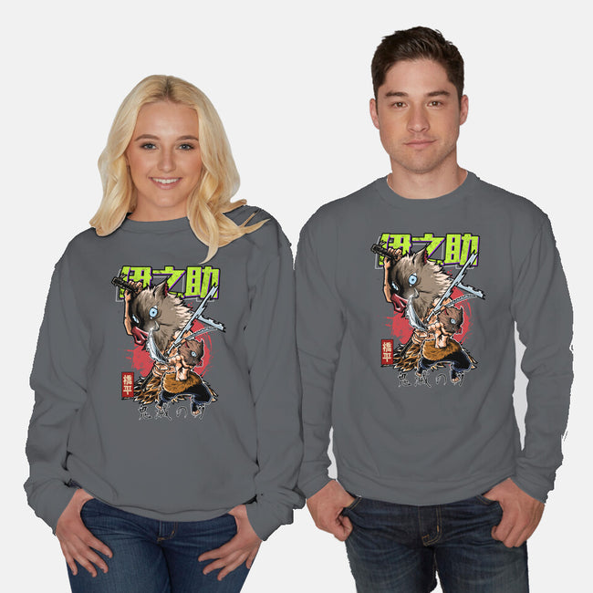 The Inosuke Blades-Unisex-Crew Neck-Sweatshirt-Diego Oliver